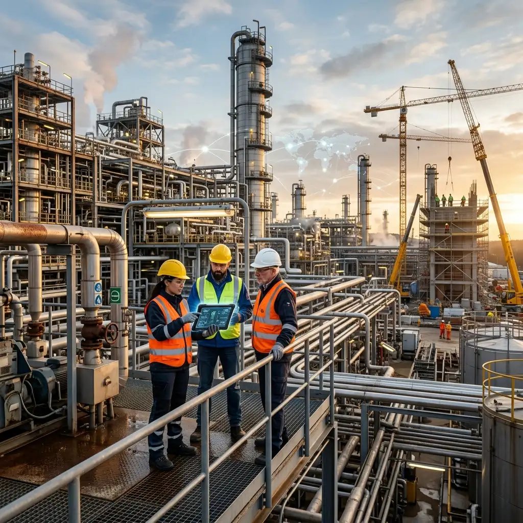 Global chemical and process plant infrastructure with sustainable engineering solutions