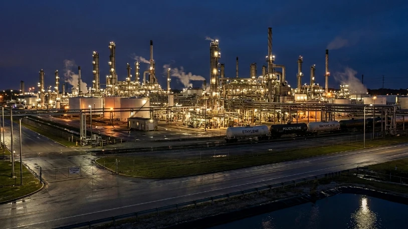 Chemical manufacturing plant producing industrial chemicals and derivatives