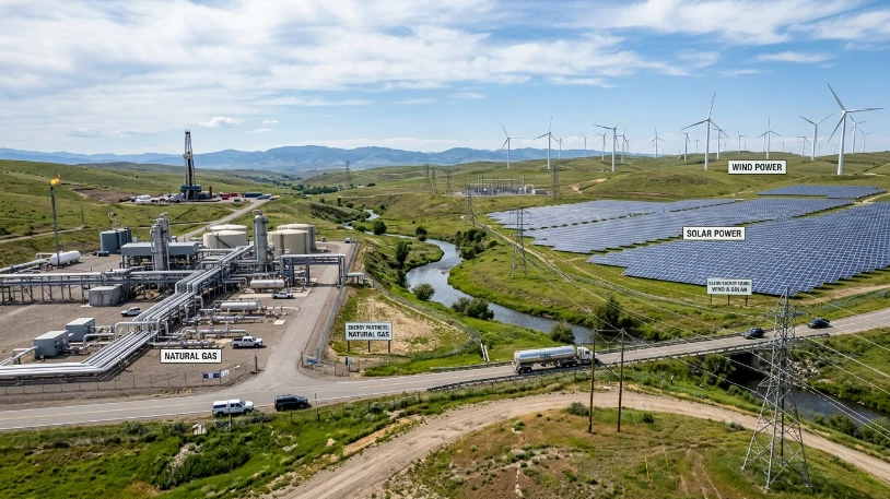 Gas and clean energy industrial plant with sustainable engineering solutions